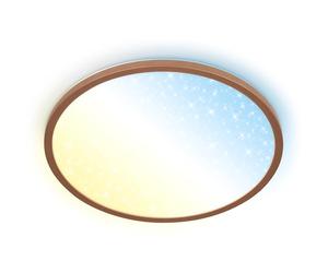 BRILONER - Panneau LED avec télécommande, intensité lumineuse variable, ciel étoilé, CCT blanc chaud à blanc froid, salon, chambre, luminaire plafonnier, 37,5x4,5 cm, coffee