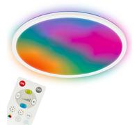 Briloner - Panneau LED Dimmable Télécommande CCTIC RGBIC Blanc 42cm