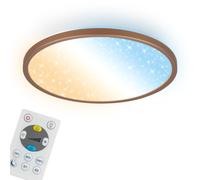 Briloner - Panneau LED Télécommande Dimmable CCT Ciel Étoilé Coffee 30x4 cm