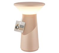 BRILONER - Pilia lampe de table sans fil, variateur tactile progressif, ip44, câble usb-c, lampe de chevet sans fil, salon à poser, German Design Award 2026, 15 x 24 cm, beige
