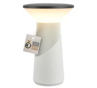 BRILONER - Pilia lampe de table sans fil, variateur tactile progressif, ip44, câble usb-c, lampe de chevet sans fil, salon à poser, German Design Award 2026, 15x24 cm, gris clair anthracite