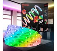 BRILONER - Pimp your Stripe LED Strip Extension Set 4 m, IP44 protection contre les éclaboussures, dimmable, programmes de couleurs, RVB coloré, blanc chaud, raccourcissable, extérieur, bande LED