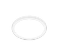 BRILONER - Plafonnier à LED à lumière indirecte, plat, lumière blanc neutre, lampe à LED, plafonnier à LED, lampe de salon, panneau à LED, lampe de cuisine, plafonnier, 24x3 cm, blanc