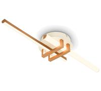 BRILONER - Plafonnier LED à lumière blanche chaude, profilés d'angle, salon, chambre, luminaire plafonnier, 58,5x16x7,5 cm, coffee