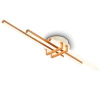 BRILONER - Plafonnier LED à lumière blanche chaude, profilés d'angle, salon, chambre, luminaire plafonnier, 78,5x16x7,5 cm, coffee