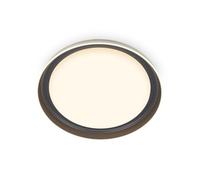 BRILONER - Plafonnier LED avec décor translucide, lumière blanche chaude, 24W, 2600lm, lampe LED, plafonnier LED, lampe de salon, lampe de cuisine, éclairage de plafond, 43 x 8 cm (DxH)
