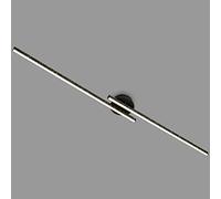 BRILONER - Plafonnier LED avec effet scintillant, température de couleur blanc chaud, plafonnier LED, lampe de salon LED, noir, 1350x140x65 mm(LxlxH)