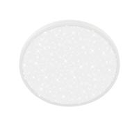 BRILONER - Plafonnier LED avec panneau décoratif, ciel étoilé, lumière blanche chaude, salon, chambre, luminaire plafonnier, 33 x 6 cm, nickel blanc