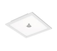 BRILONER - Plafonnier LED carré avec détecteur de mouvement & capteur de lumière de jour, plafonnier chambre, plafonnier salon, luminaire plafonnier 12 W - Idéal pour bureau, atelier ou salon