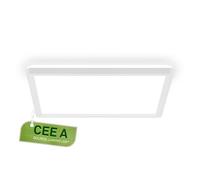 BRILONER - Plafonnier LED, CEE A source lumineuse, 11,4 W 2400 lm, design extra plat, lumière indirecte, panneau lumineux moderne, éclairage salon, cuisine, chambre, couloir, 29x29x3 cm, blanc
