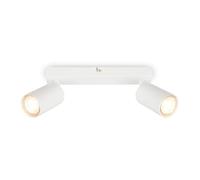 BRILONER - Plafonnier LED GU10 Max 9W, Lustre pour Salon, Chambre à Coucher, Cuisine et Salle de Bain, Spot de Plafond LED, Applique Murale d'Intérieur, Blanc
