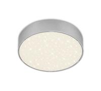 Briloner - Plafonnier Led Leuchten Flame Star, 11 W, 1000 Lm, Ip20, Couleur Argent, Métal-Plastique, 15,7 Cm