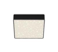 Briloner - Plafonnier Led Leuchten Flame Star, 11 W, 1000 Lm, Ip20, Noir, Métal-Plastique, 15,7 X 15,7 X 3,6 Cm