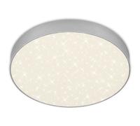 Briloner - Plafonnier Led Leuchten Flame Star, 21 W, 2000 Lm, Ip20, Couleur Argent, Métal-Plastique, 28,7 Cm