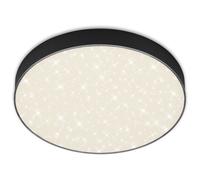 Briloner - Plafonnier Led Leuchten Flame Star, 21 W, 2000 Lm, Ip20, Noir, Métal-Plastique, 28,7 Cm