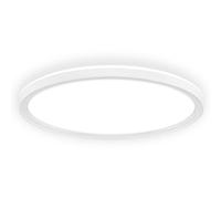 BRILONER - Plafonnier LED, lumière indirecte, design plat, intensité réglable par paliers, lumière blanc neutre, lampe de plafond, salon, cuisine, chambre, 29 x 3 cm, Blanc
