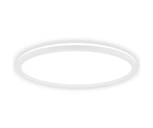 Briloner - Plafonnier LED, lumière indirecte, design plat, intensité réglable par paliers, lumière blanc neutre, lampe de plafond, salon, cuisine, chambre, 42 x 3 cm, Blanc