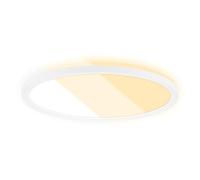 BRILONER - Plafonnier LED, Plafonnier Salon, plate, Plafonnier Chambre, Panneau LED, Luminaire, Réglage de la couleur de la lumière, Rétroéclairage, Blanc