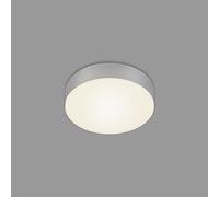 BRILONER - Plafonnier LED sans cadre, LED plafonnier, LED montage en saillie, température de couleur blanc chaud, Ø157 mm, argenté