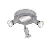 Briloner Plafonnier LED Spotrondell Titan 3x3W GU10 Blanc Chaud 3000K Orientable