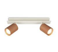 BRILONER - Plafonnier orientable, douille GU10, max. 9 W, spot de plafond, luminaire plafonnier, lustre salon, lumière plafond, lustre chambre, salle à manger, 32 cm, Gris chaud coffee