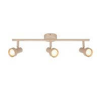 BRILONER - Plafonnier orientable, douille GU10, max. 9 W, spot de plafond, luminaire plafonnier, lustre salon, lumière plafond, lustre chambre, salle à manger, 47,5 cm, beige