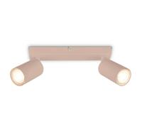 BRILONER - Plafonnier orientable, douille GU10, max. 9 W, spot de plafond, luminaire plafonnier, lustre salon, lumière plafond, lustre chambre, salle à manger, 25,5 cm, Beige
