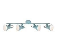 Briloner - Plafonnier Rétro Spot Leuchten Soft, 40 W, Ip20, Menthe-Blanc, Métal, Excl. 4x E14, 79 X 19 Cm
