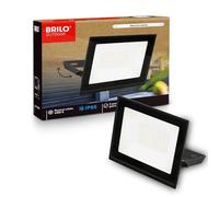 BRILONER - Projecteur LED extérieur avec lumière blanc neutre, 30 W 2700 lm, orientable, IP65 protection poussière et eau, éclairage extérieur pour jardin, garage, façade, 14 x 17 x 3 cm, Noir