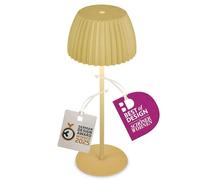 BRILONER - Riffle Lampe de table LED sans fil IP44 avec bord lumineux, variateur tactile, batterie remplaçable, lampe de chevet sans fil, German Design Award Winner 2025, 14,5x36,5 cm, vert