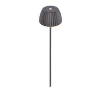 BRILONER - Riffle Mini lampe extérieur sans fil avec piquet, touch dimmer, fonction mémoire intégrée, ip44, batterie remplaçable, extérieur rechargeable, lampe balcon, 8,5 x 80.5 cm, anthracite