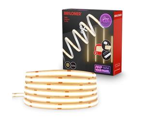 Briloner - Ruban LED COB Pimp Your Panel kit d’extension, 3000 K blanc chaud, découpable, autocollant, accessoire LED pour panneaux acoustiques, décoration intérieure, 2,6 m
