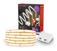 BRILONER - Ruban LED COB Pimp Your Panel kit de démarrage, 3000 K blanc chaud, interrupteur sur câble, découpable, autocollant, éclairage LED pour panneaux acoustiques, décoration intérieure, 2,6 m