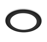 BRILONER - Spot LED encastrable 230V plat, lumière blanche neutre, 18W 1980lm, spot encastrable, spots LED, spots de plafond, spot encastrable extra plat, spot intérieur, 22x3 cm, noir