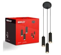 BRILONER Suspension LED (Rond-point à trois branches, noir)
