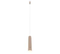 BRILONER - Suspension luminaire LED sans fil, tactile, dimmable, réglable en hauteur, blanc chaud, suspension sans électricité, chambre, cuisine, luminaire salon, 4,5 x 160 cm, Beige