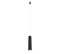BRILONER - Suspension luminaire LED sans fil, tactile, dimmable, réglable en hauteur, blanc chaud, suspension sans électricité, chambre, cuisine, luminaire salon, 4,5 x 160 cm, Noir
