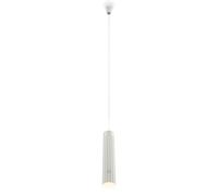 BRILONER - Suspension luminaire LED sans fil, tactile, dimmable, réglable en hauteur, blanc chaud, suspension sans électricité, chambre, cuisine, luminaire salon, 4,5 x 160 cm, Blanc antique