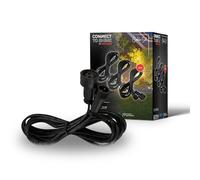 BRILONER - Système de jardin Connect to Shine 12V, jeu de 3 rallonges de 2 m, kit d'extension, IP67 contre l'immersion temporaire, connexion par fiche, 2 m, noir
