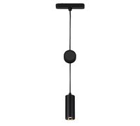 BRILONER - Système de rail Luxtrail LED Suspension, blanc chaud, hauteur réglable, accessoires, Tracklight, LED Suspension, lampes, plafonnier, plafonnier, 130x1200x42mm (LxHxD), noir
