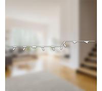 BRILONER - Système de rail Luxtrail set complet, 4x LED Spots, 2x LED Tracklight, forme U/forme Z, lampes, système de rail lumineux pour plafond, rail pour spots, plafond, spotlight, 4m, blanc