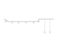 BRILONER - Système de rail Rail, set complet, 6x GU10 spots orientables, 2x GU10 suspensions, forme Cap/Stairs-Form, éclairage pour plafond, 5,25m, blanc