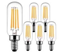 BRIMAX Ampoule Frigo T25 E14 4W 2700K Blanc Chaud Lot de 6 LED Verre | AC 220-240V, non graduable, compact pour électroménager et hotte, antichoc et résistant aux températures