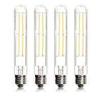 BRIMAX Ampoule LED E27 Dimmable 8W=80W 2700K 185mm T30 Tubulaire | Lot de 4, 220-240V, 800lm, pour lampes murales, lustres, suspensions, lampes de table, bars, restaurants
