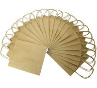 Bringmann Folia Kraft Paper Bags Natural Pack of 20 approx. 12 x 15 x 5.5 cm