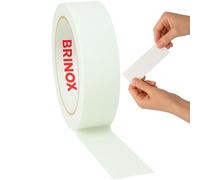 Brinox Ruban adhésif extra fort, ruban américain renforcé 25 mm x 10 m pour réparation, raccordement, scellage et emballage Blanc