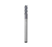 Briny River 1pc Fraise à Bout Carré en Carbure de 1/8 Pouce 4 Cannelures Micro-grain pour Acier Trempé Alliage d'acier Aluminium Cuivre 1/8 x 3/8 x 1/8 x 1-1/2 Pouce
