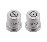 Briny River 2pcs 030 Buses de Angle 25° Machine de Nettoyage de Pistolet Pulvérisateur Haute Pression Buse en Acier Inoxydable Compatible avec KARCHER