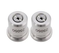 Briny River 2pcs 050 Buses de Angle 25° Machine de Nettoyage de Pistolet Pulvérisateur Haute Pression Buse en Acier Inoxydable Compatible avec KARCHER