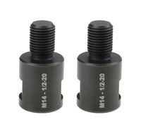 Briny River Lot de 2 adaptateurs M14 femelle vers 1/2-20 mâle pour polisseuse rotative et outils de coupe
